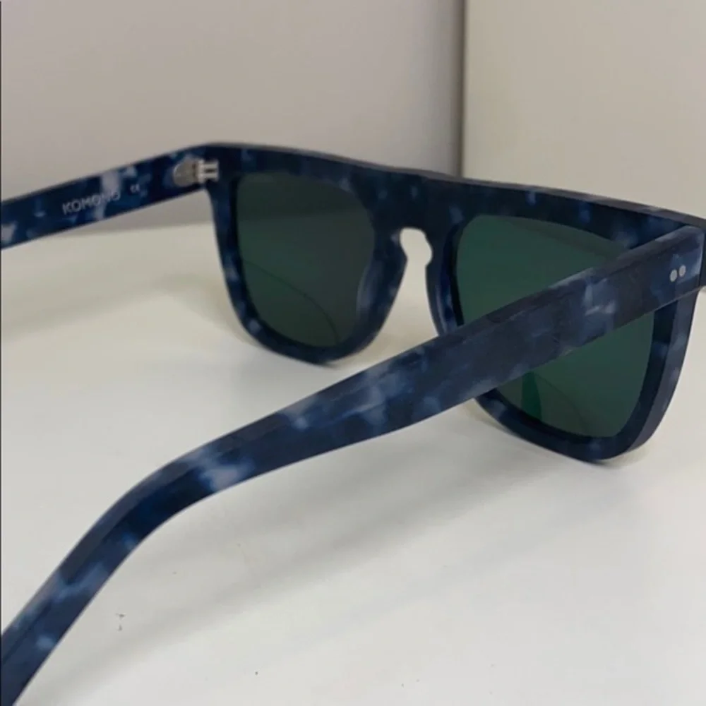 Komono Bennet Matte Indigo Demi Sunglasses blue